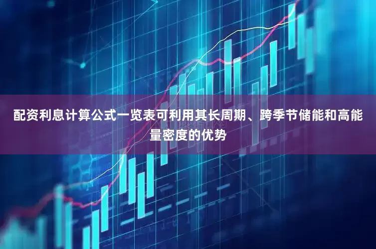 配资利息计算公式一览表可利用其长周期、跨季节储能和高能量密度的优势